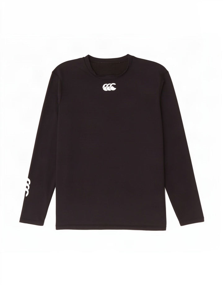 Canterbury Mens Graphic Top Manga Larga Pequeño Nylon Negro
