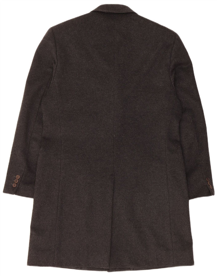 Abrigo vintage para hombre IT 50 lana negra grande