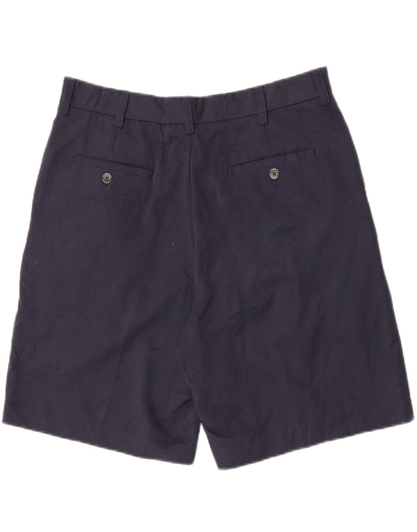 Izod Pantalones cortos chinos para hombre W34 Large Poliéster azul marino