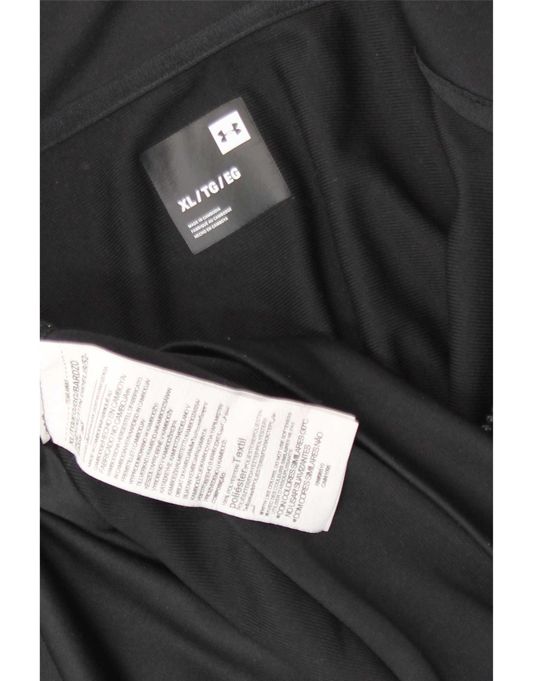 Under Armour Chaqueta de chándal para hombre XL Poliéster color block negro