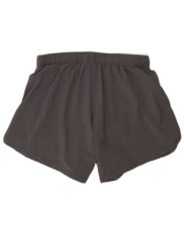 Nike - Pantalones cortos deportivos Dri Fit para mujer, talla 8, poliéster gris pequeño
