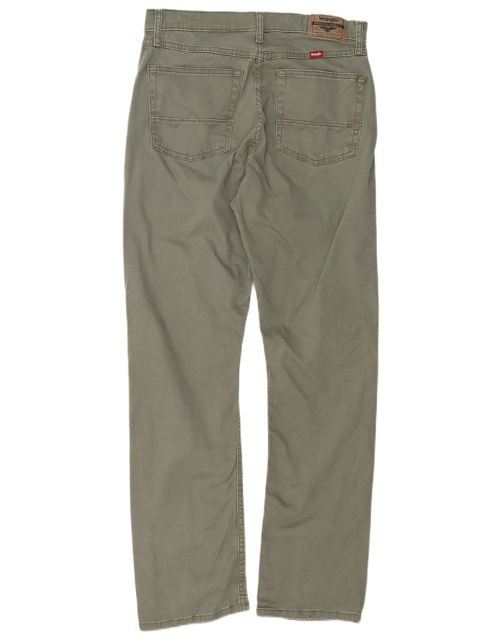 WRANGLER Pantalones informales rectos para hombre W30 L30 Algodón verde