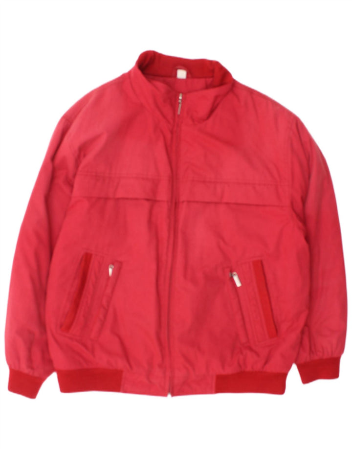 Babista Chaqueta Bomber para Hombre UK 40 Grande Poliéster Rojo