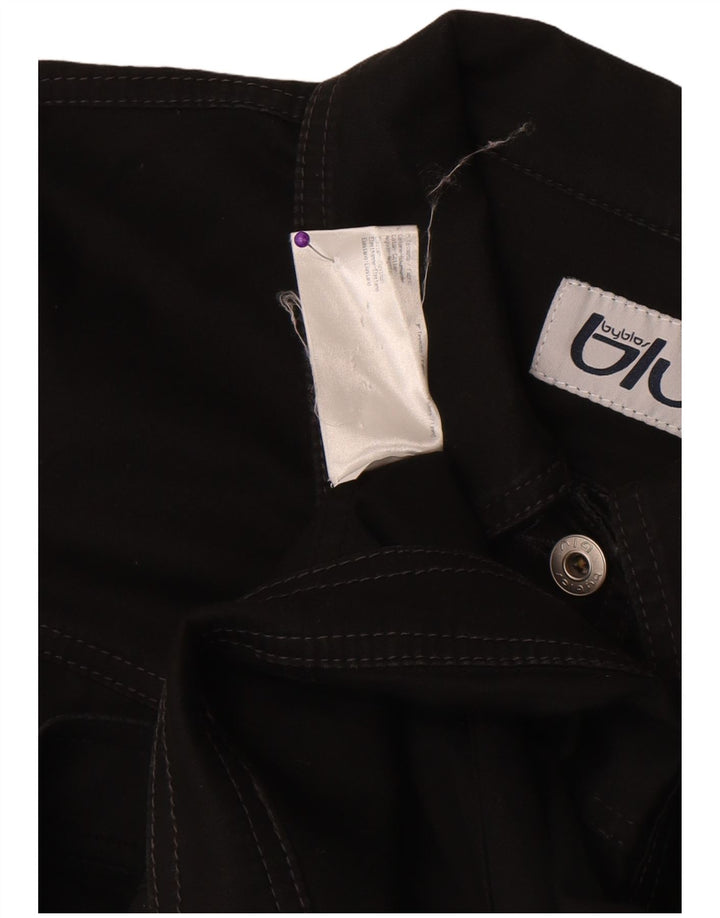 Chaqueta Bomber Byblos Mujer IT 50 XL Algodón Negro