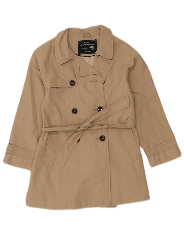Zara Chubasquero Niña 7-8 Años Beige Algodón