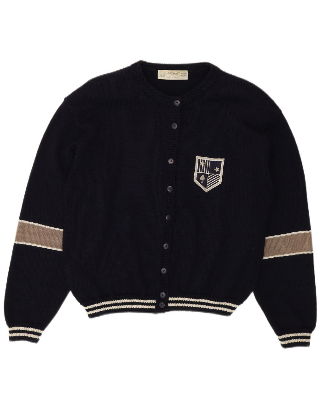 St Michael - Cárdigan para mujer, talla 40/40, talla grande, color azul marino