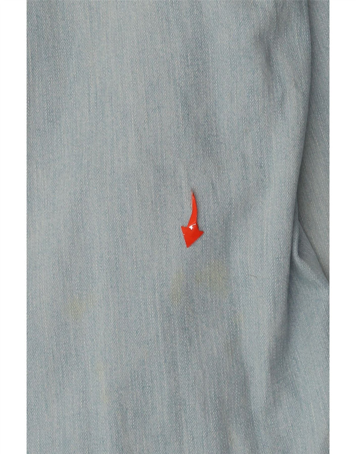 Camisa Vaquera Uniforme Hombre XL Algodón Azul