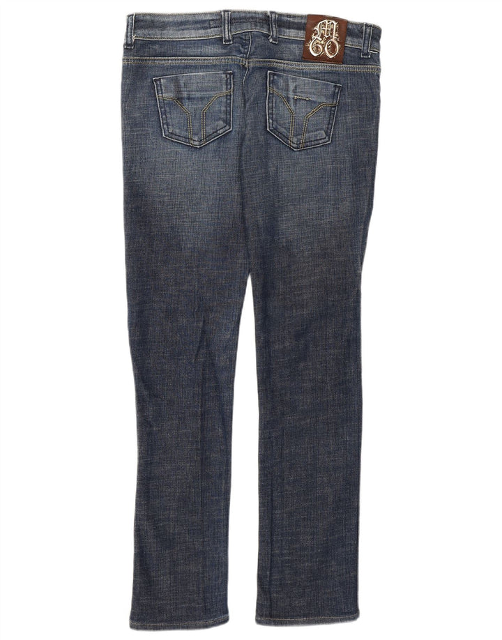 MISS SIXTY Vaqueros ajustados de cintura baja para mujer W28 L29 Algodón azul