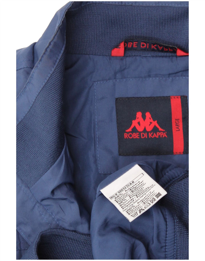 Kappa Mens Italia Bomber Jacket UK 40 Grande Azul Marino Poliéster