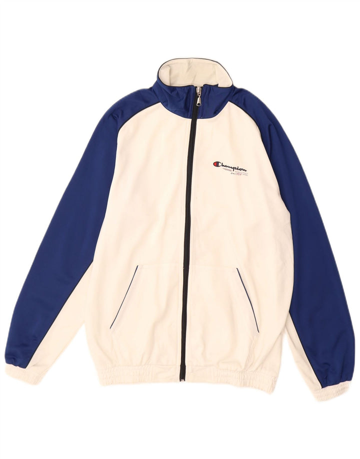 CHAMPION Chaqueta de chándal para niños 13-14 años XL Blanco Colorblock