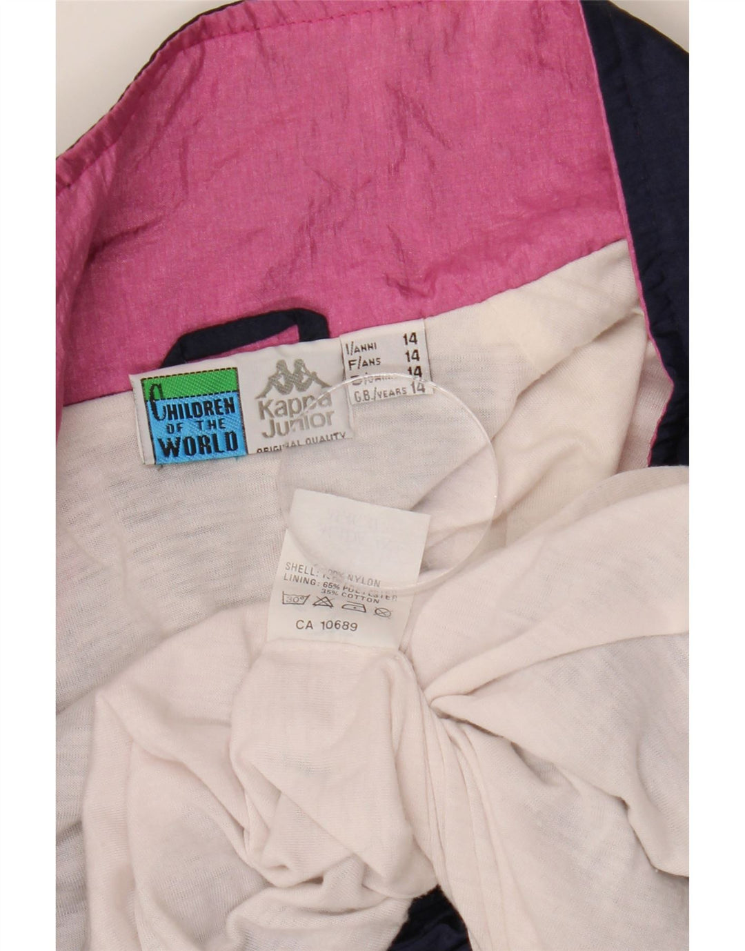 KAPPA Chaqueta de chándal con gráfico para niños 13-14 años Azul marino Colorblock