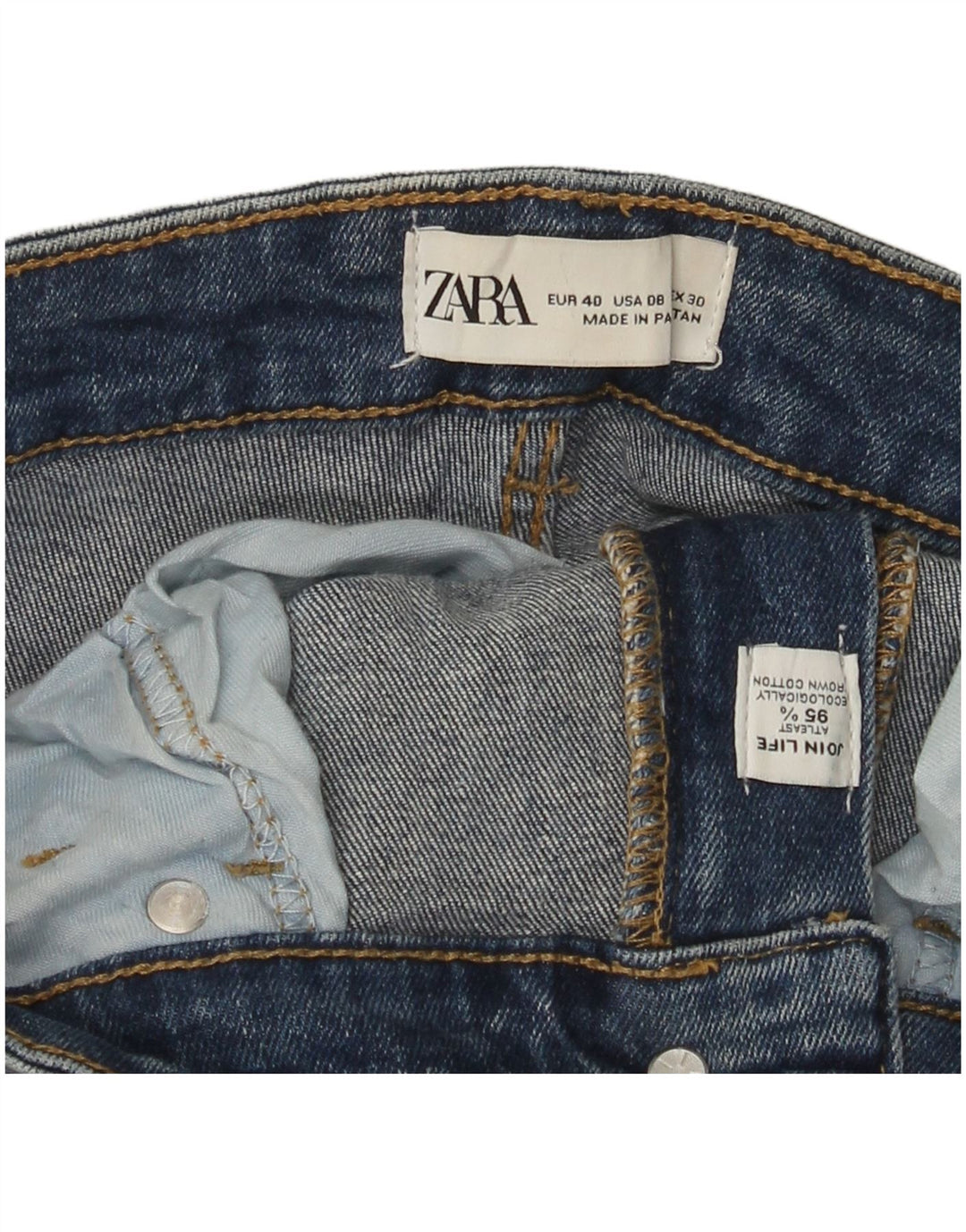 Zara Jeans Bootcut Mujer EU 40 Medium W30 L26 Algodón Azul