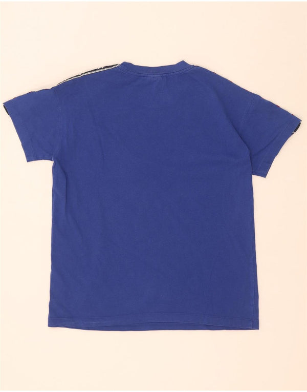 Champion Camiseta gráfica para hombre Top pequeño de algodón con bloques de color azul