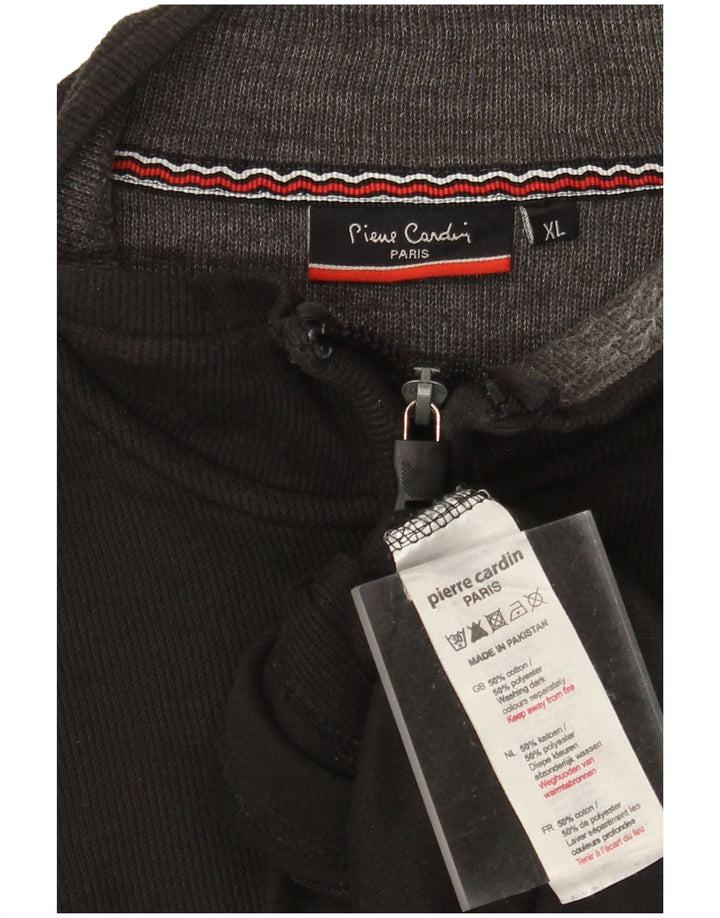 Pierre Cardin Cárdigan Hombre XL Algodón Negro