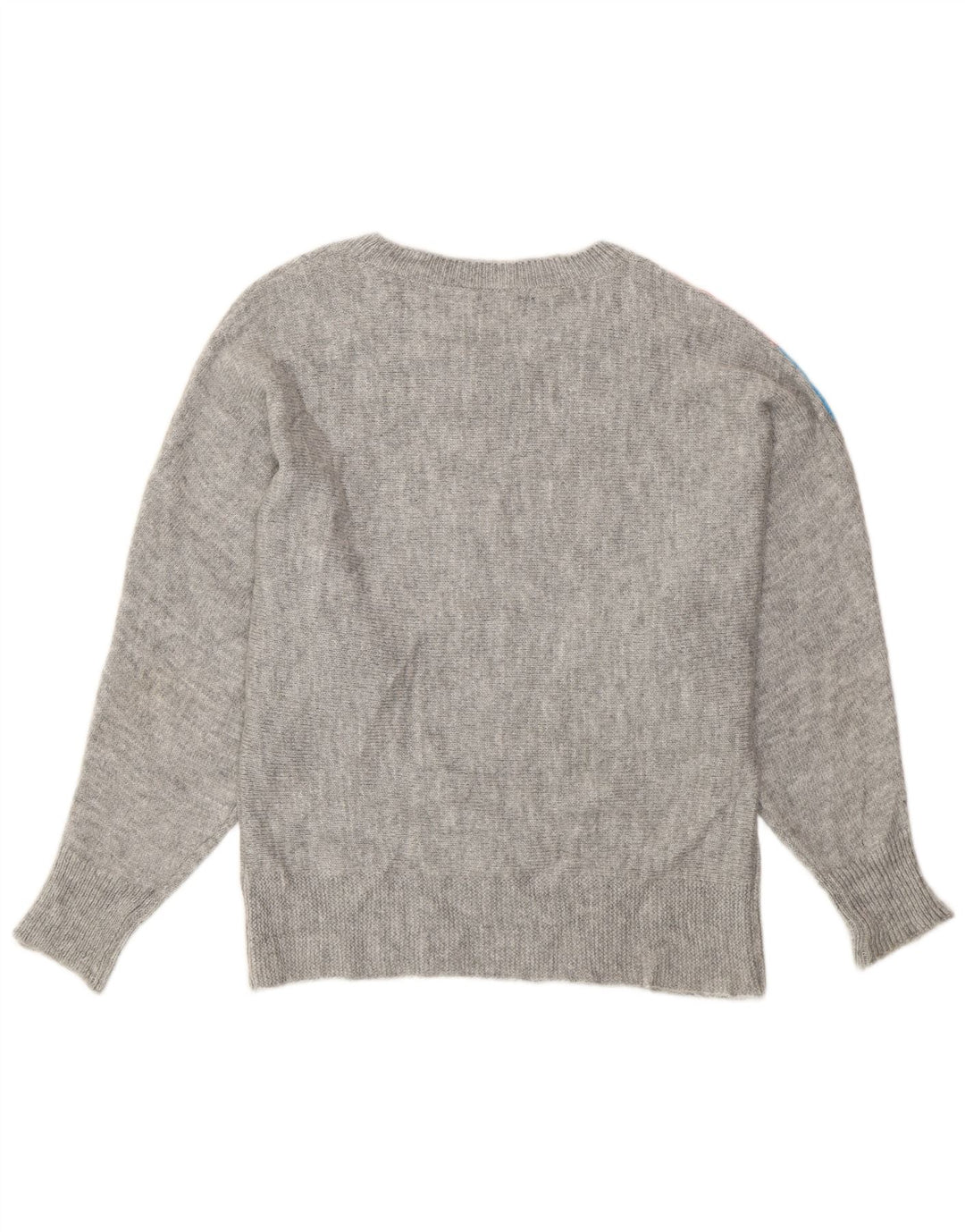 M&Co Suéter tipo jersey con cuello barco y alas de murciélago para mujer UK 44 Gris medio a rayas