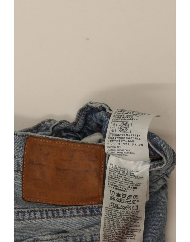 Levi's Hombre 502 Vaqueros Rectos W32 L30 Algodón Azul