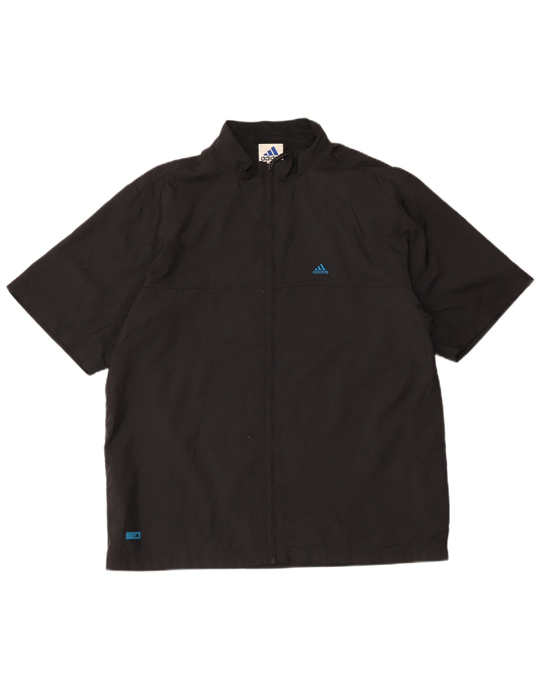 Adidas - Chándal de manga corta para hombre, chaqueta superior, tamaño pequeño, poliéster negro