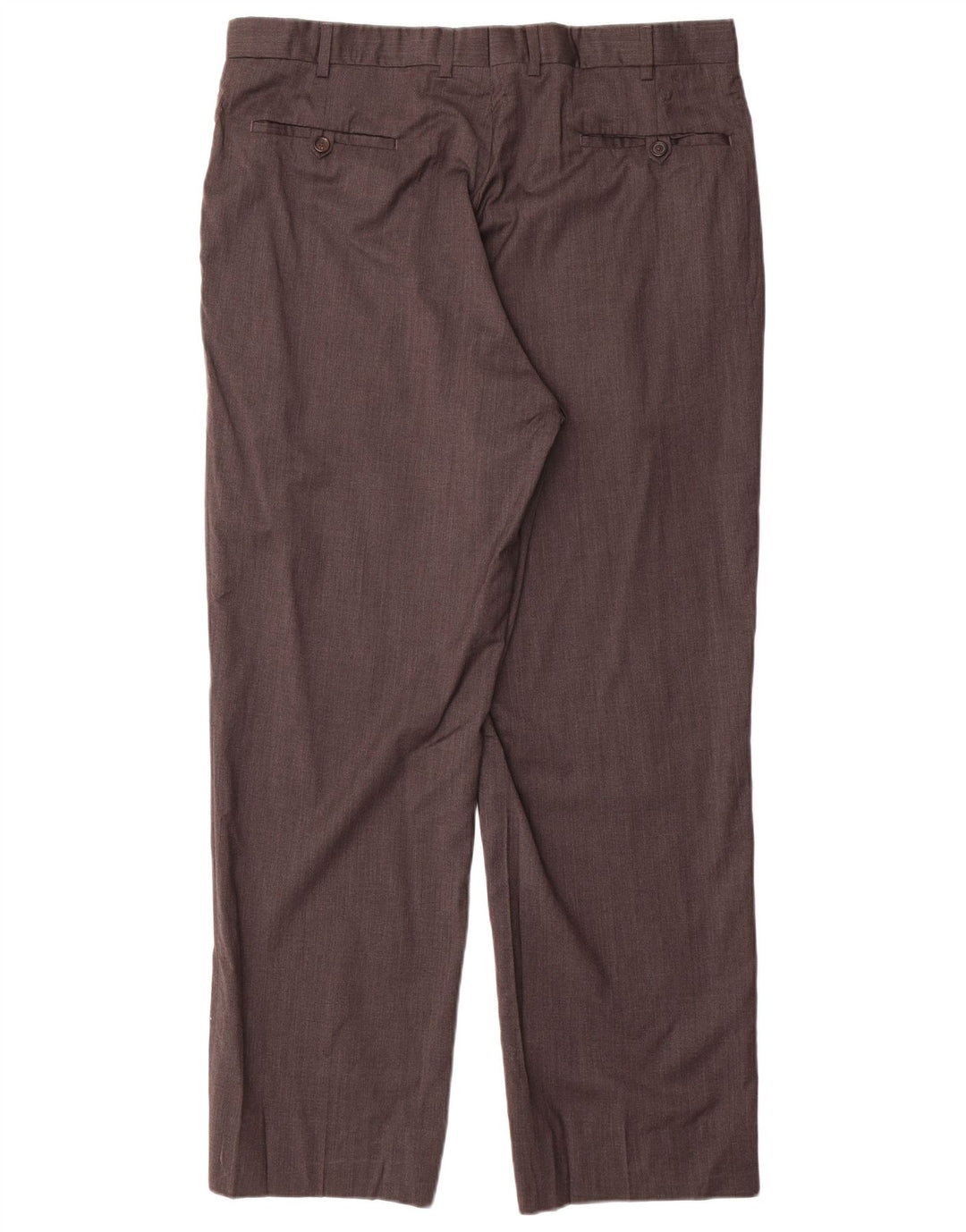 Brooks Brothers Pantalón de traje recto para hombre W38 L30 Lana gris