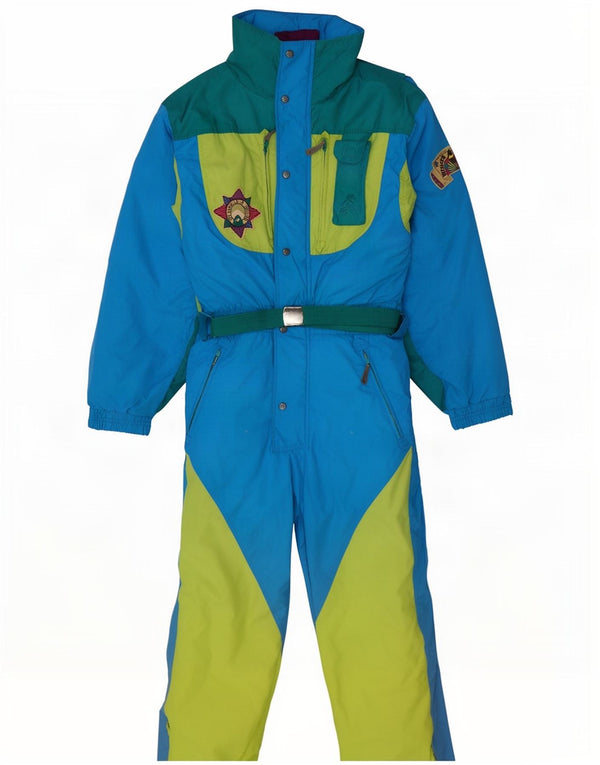 Mono de esquí vintage para hombre IT 48 Nylon color azul medio