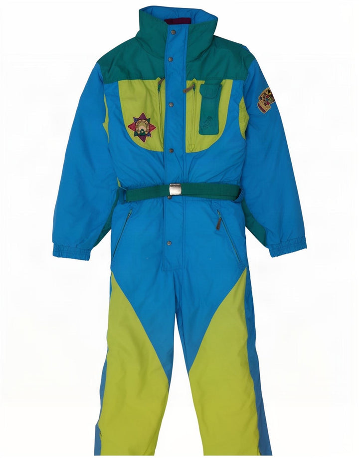 Mono de esquí vintage para hombre IT 48 Nylon color azul medio