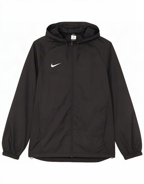 Nike - Chándal con capucha para hombre, diseño gráfico, chaqueta deportiva de nailon negra pequeña