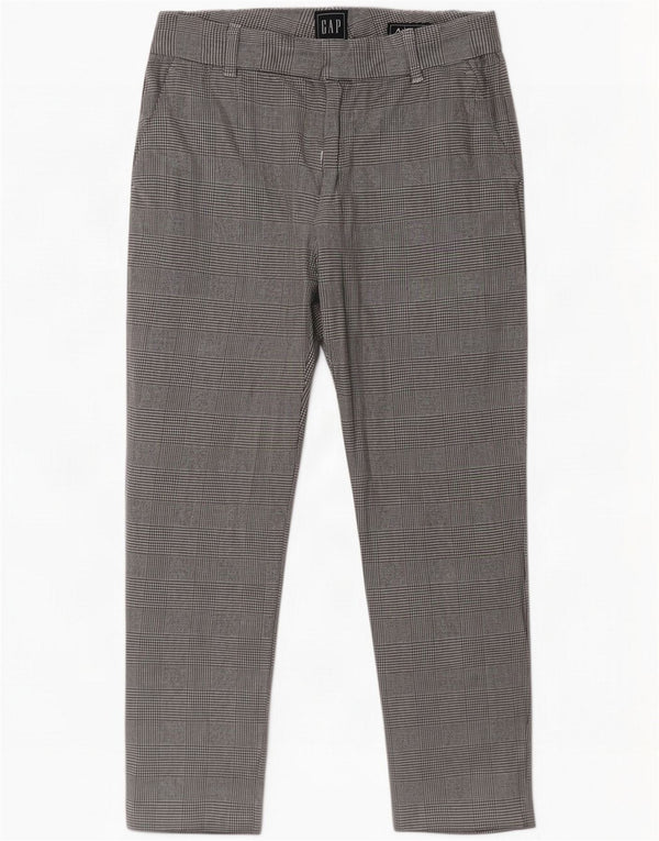 Pantalones cortos de cintura alta para mujer Gap US 4 Small W26 L23 Gris pata de gallo