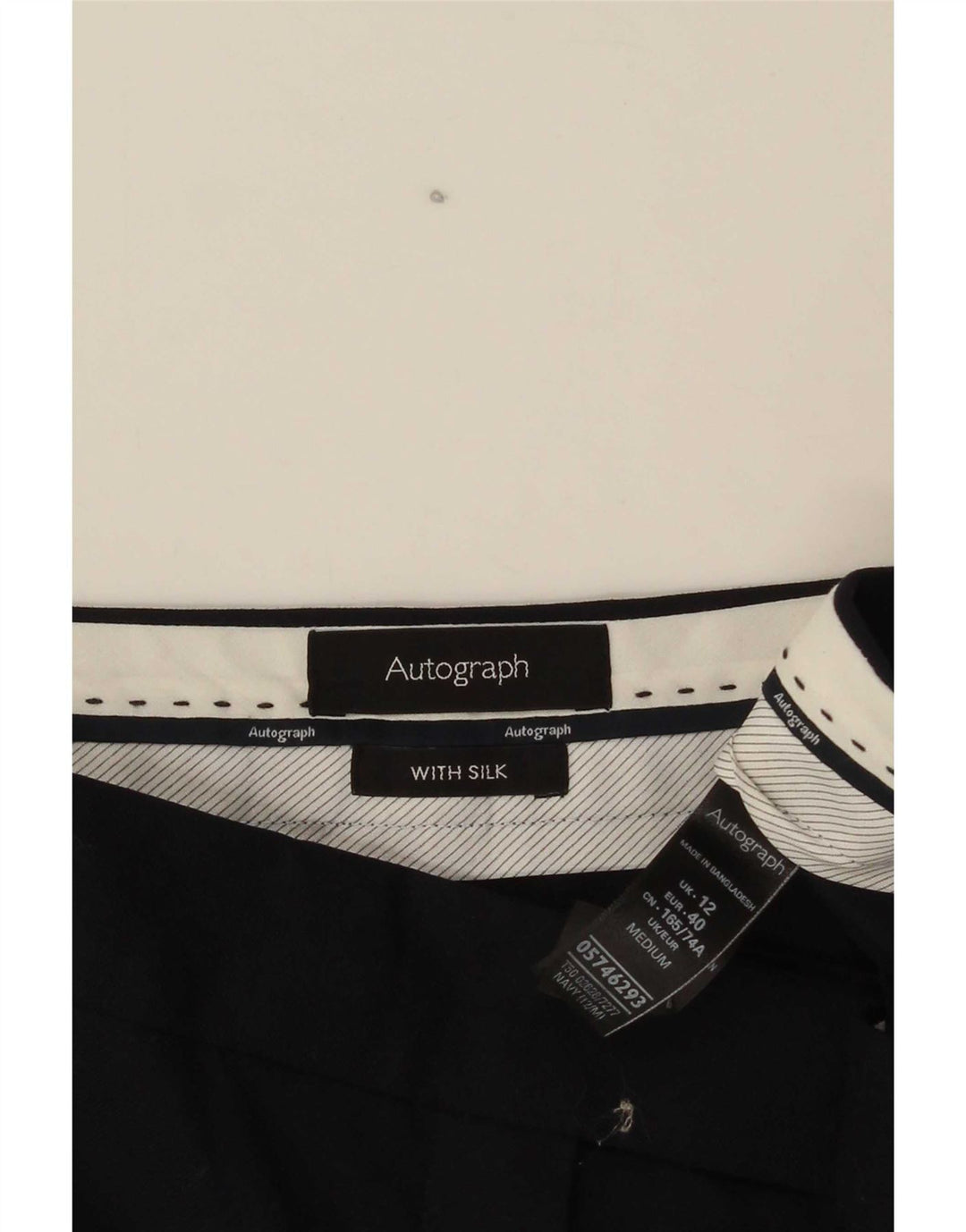 Marks & Spencer Pantalones chinos para mujer UK 12 Medium W32 L30 Azul marino