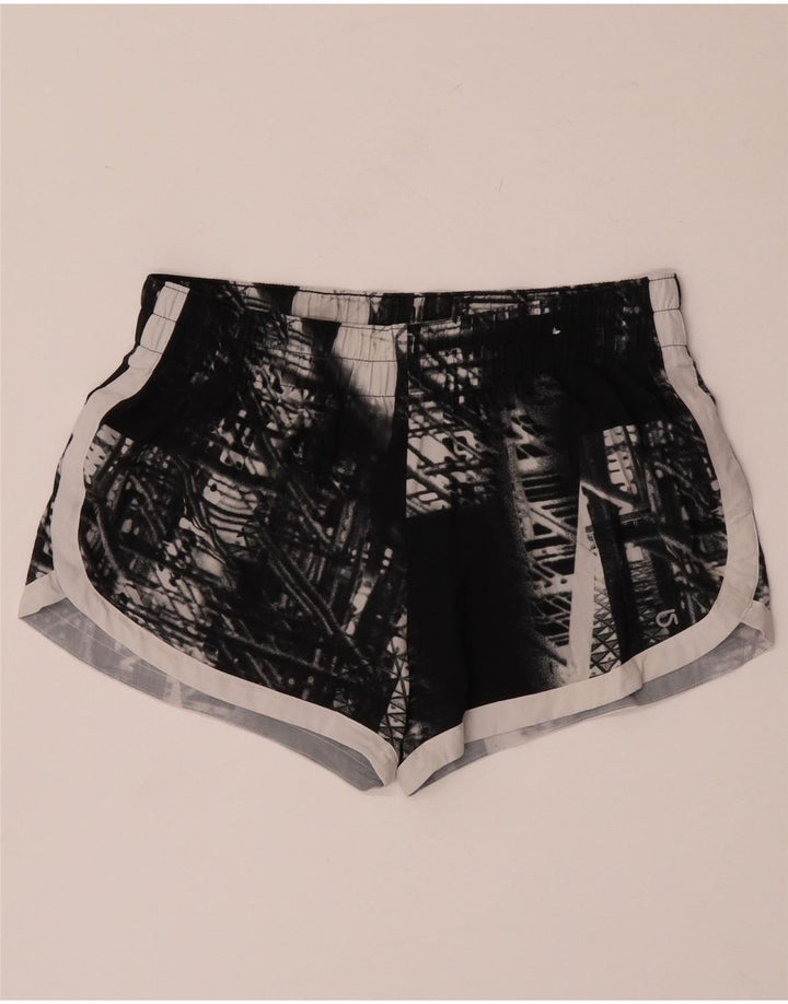 Gap Shorts deportivos para mujer UK 44 Poliéster geométrico negro mediano
