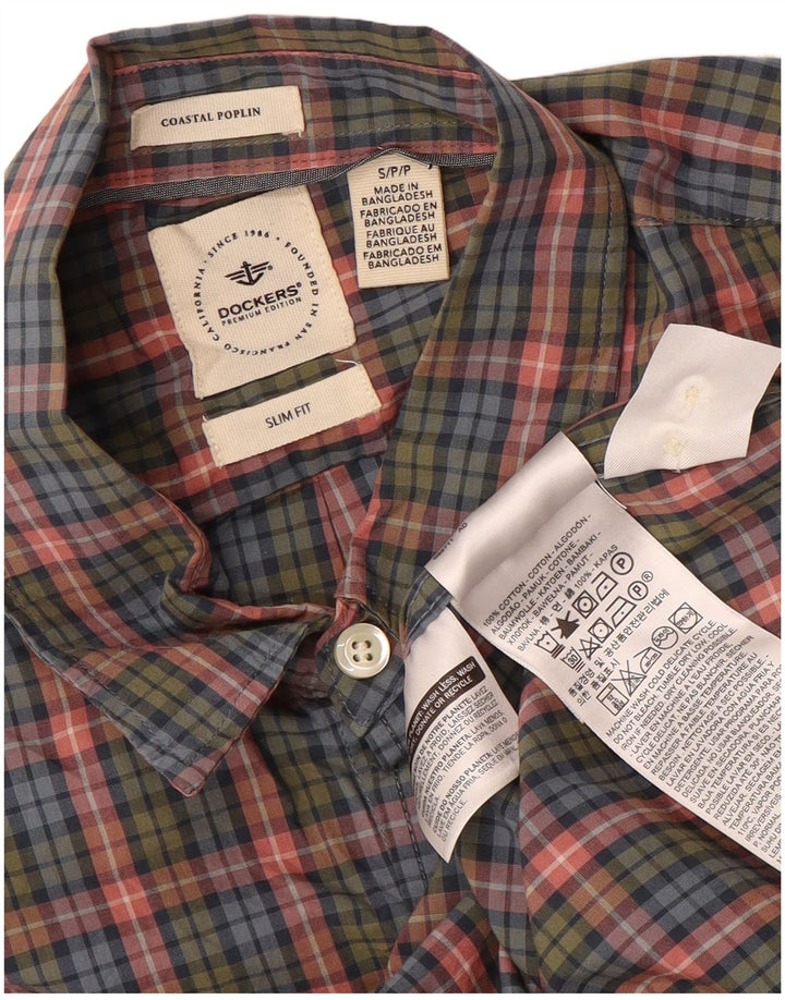 DOCKERS Camisa Slim Fit De Algodón A Cuadros Multicolor Hombre