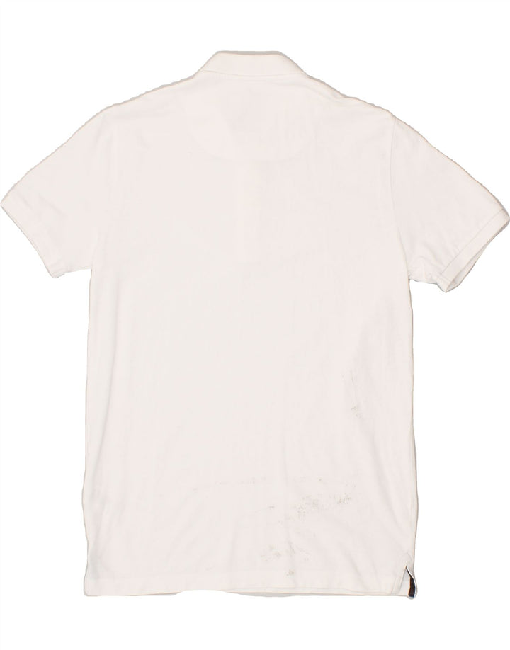 DACK'S Mens Polo Shirt Small White Cotton | Vintage Dack's | Thrift | Second-Hand Dack's | Used Clothing | Messina Hembry 
