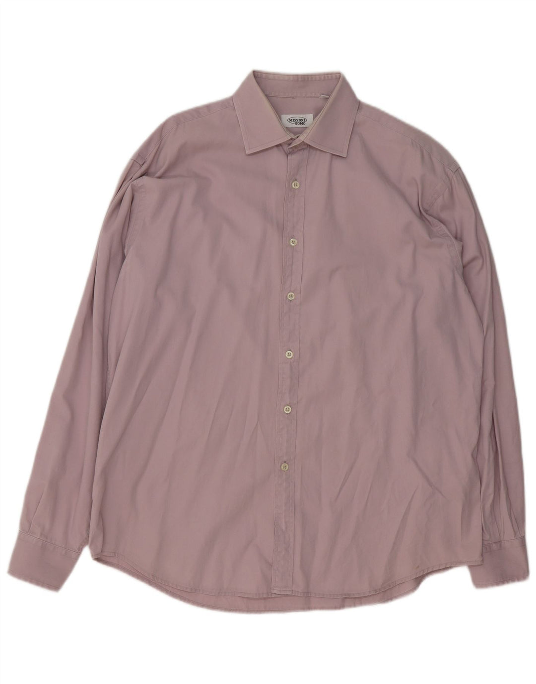Camisa Missoni Hombre Talla 42 Grande Algodón Morado