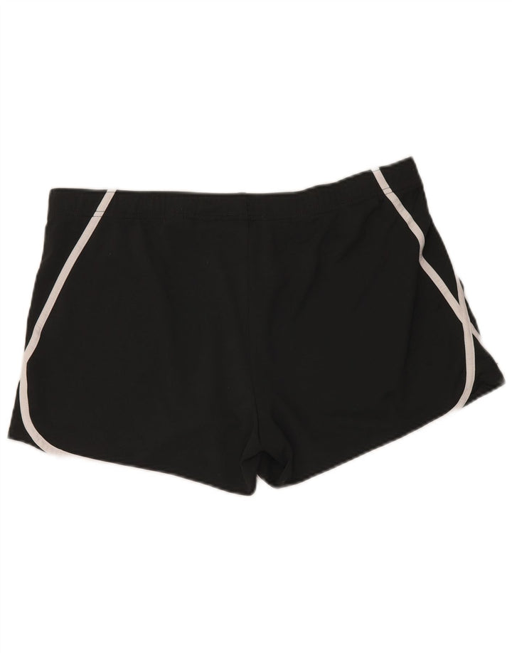 REEBOK Pantalones cortos deportivos para hombre Grande Poliéster negro