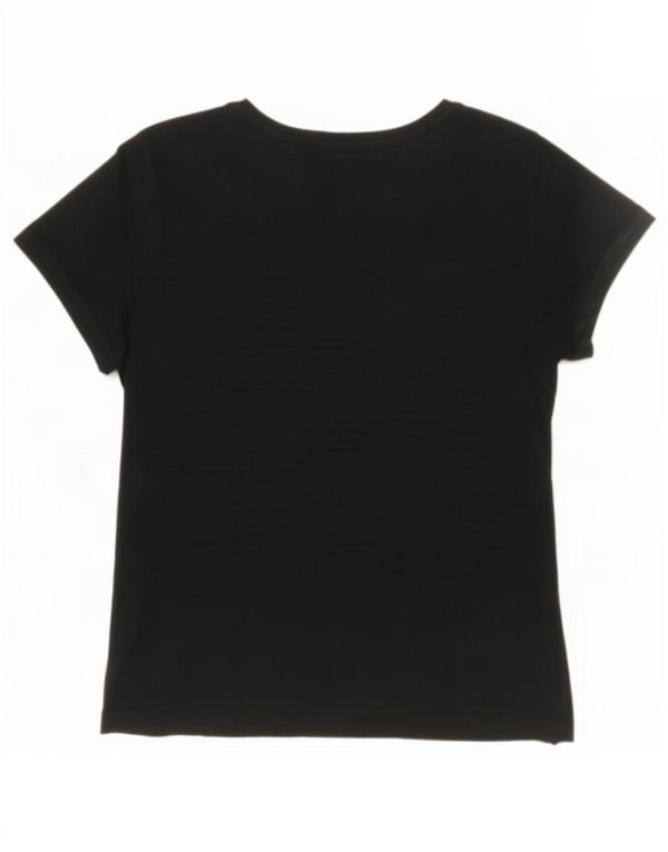 Calvin Klein Jeans Camiseta gráfica para mujer Top Reino Unido 12 Algodón azul marino mediano