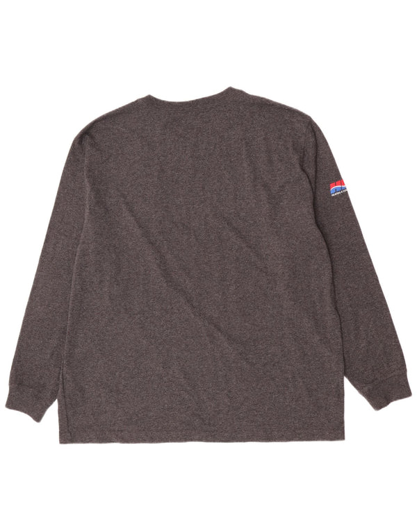 Carhartt Mens Loose Fit Graphic Top Manga Larga XL Algodón Gris