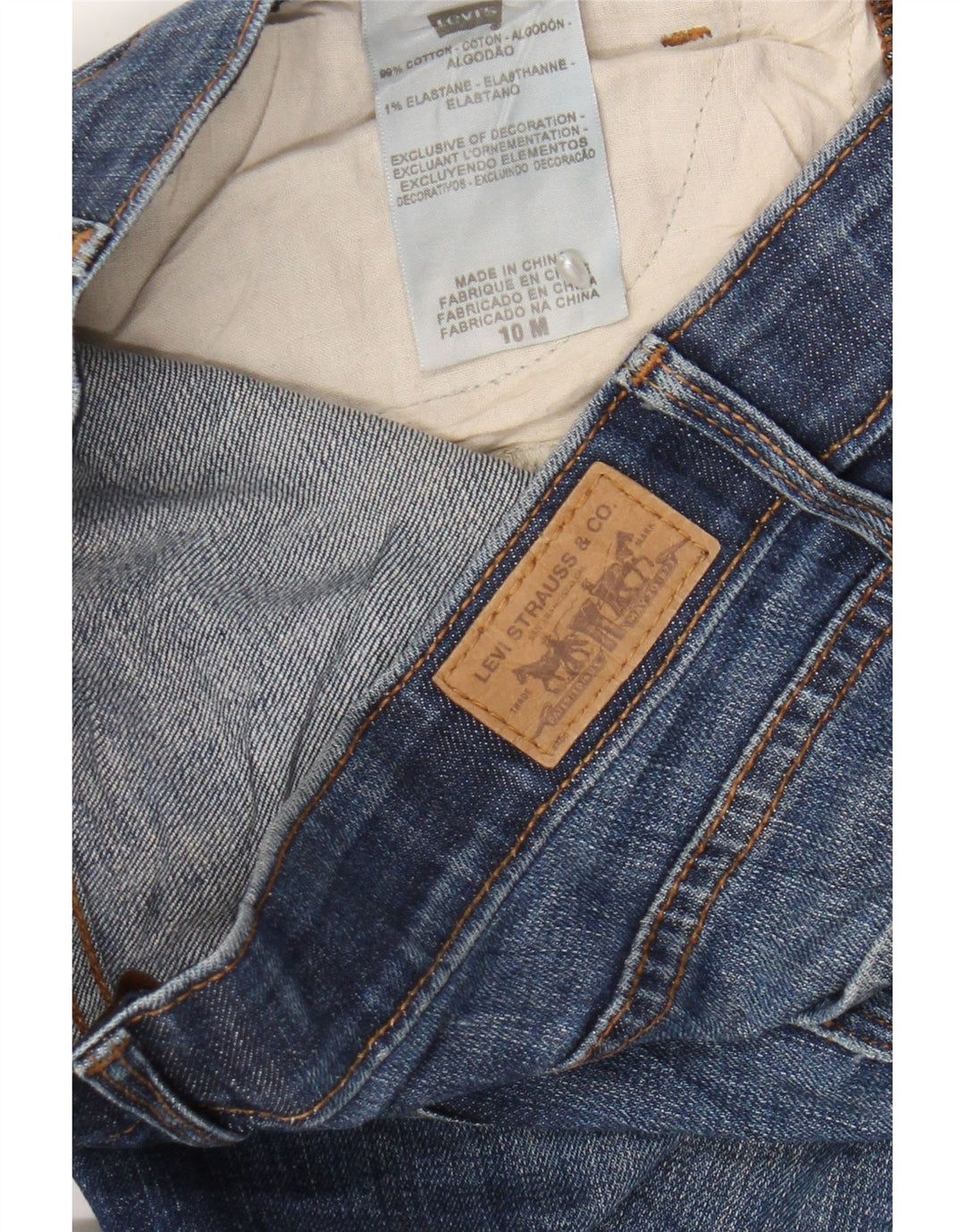 Levi's Jeans 525 Bootcut para mujer US 10 Large W30 L28 Algodón azul