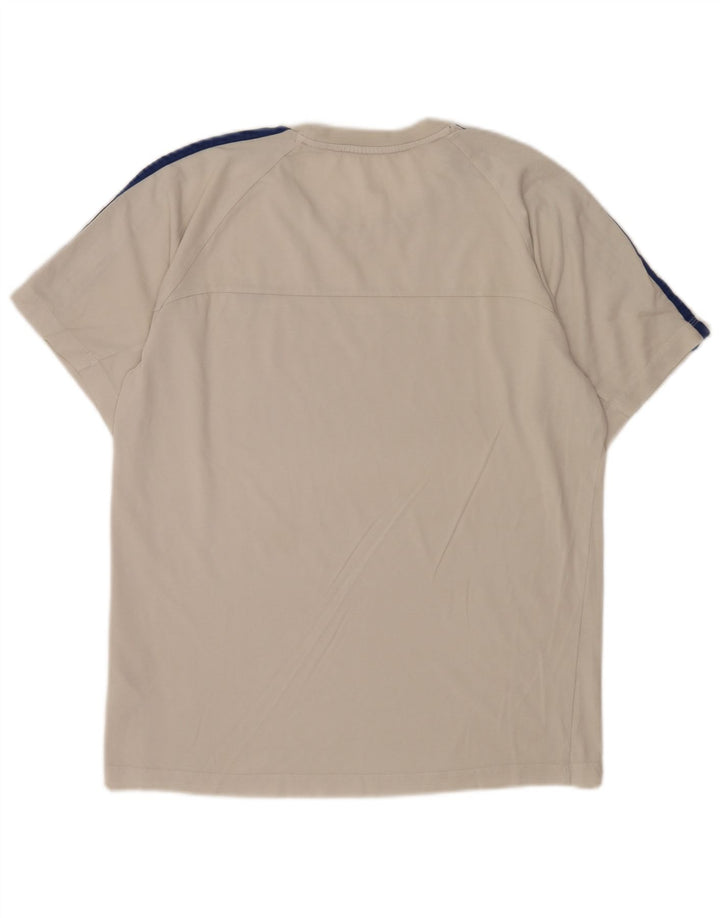 Adidas - Camiseta para hombre, talla grande, color blanco roto, algodón