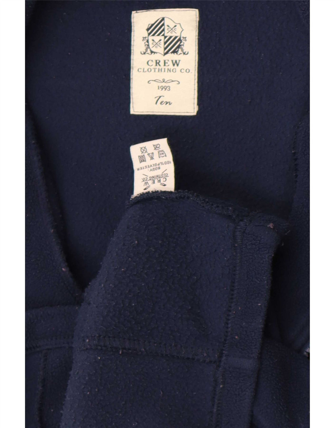 Crew Clothing Chaqueta polar para mujer UK 10 Small Poliéster azul marino