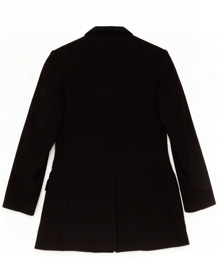 Alberto Biani Chaqueta Blazer de 4 Botones para Mujer IT 40 Mediana Lana Negra