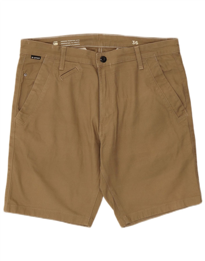 G-Star Pantalones cortos chinos para hombre W36 Large Algodón caqui
