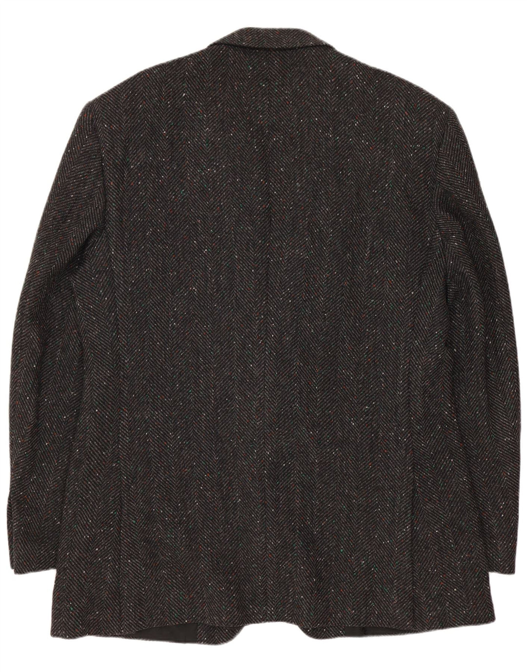 Cacharel Chaqueta tipo blazer de 2 botones para hombre IT 52 XL Lana gris en espiga