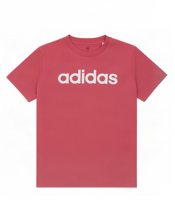 Adidas Camiseta gráfica para mujer Top UK 12/14 Algodón rosa medio