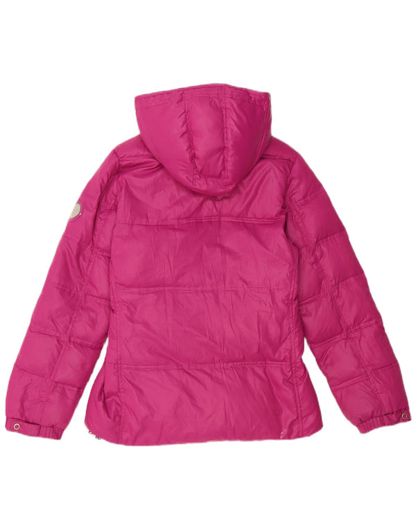 Champion Chaqueta acolchada con capucha para niña 11-12 años Rosa Poliéster