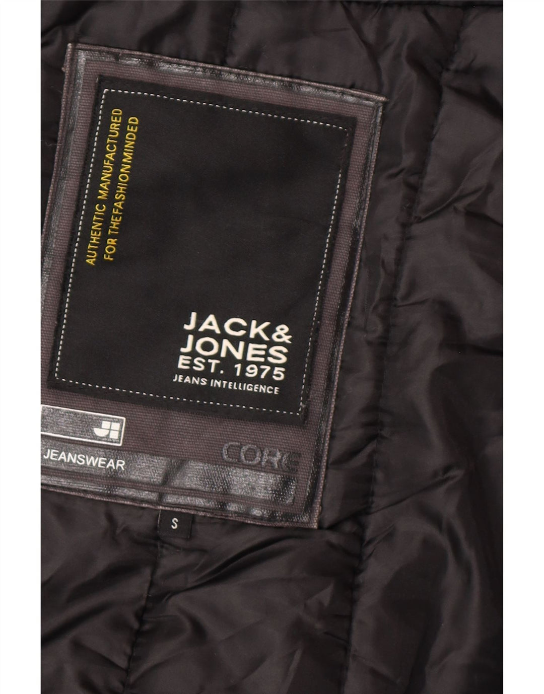 Jack & Jones Chaqueta bomber con capucha para hombre UK 36 Small Poliamida negra