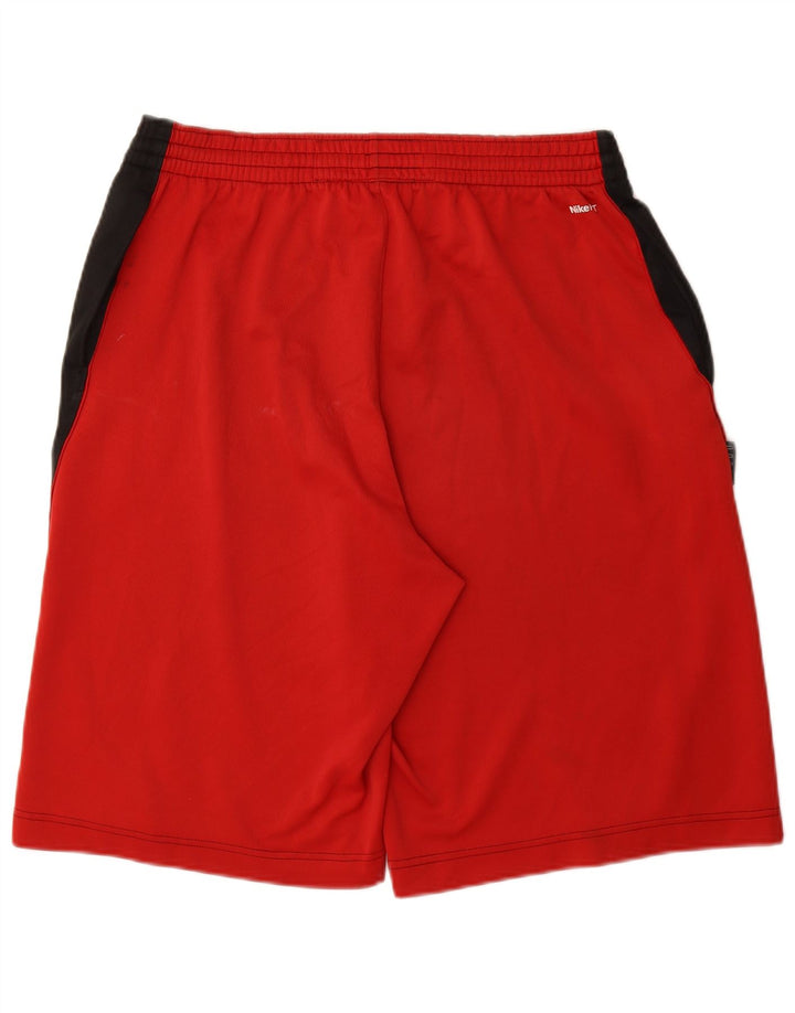 Nike - Pantalones cortos deportivos con estampado para hombre, talla grande, color negro, poliéster