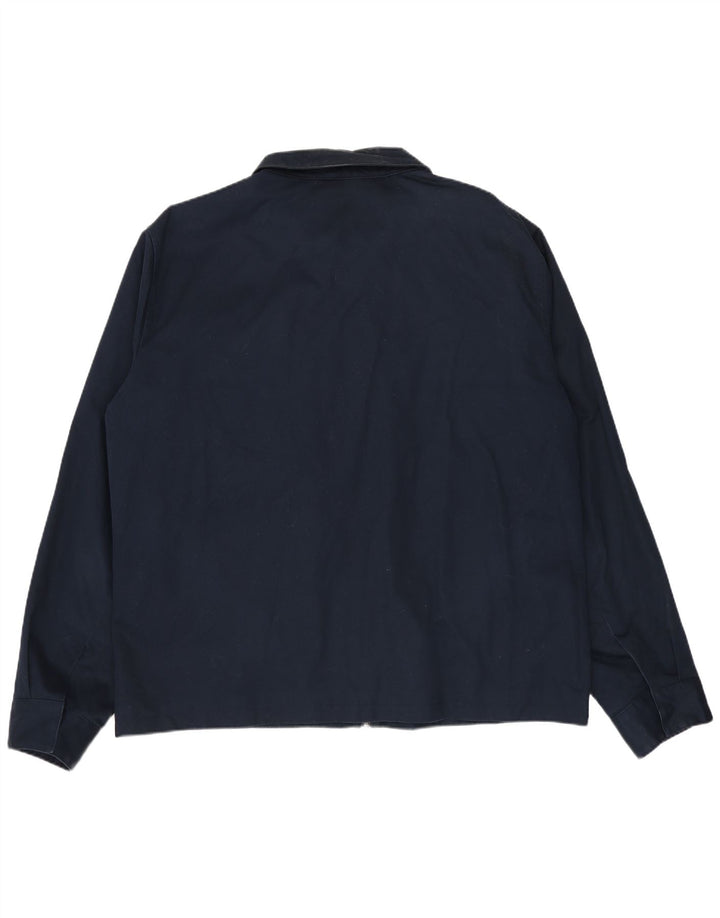 Marks & Spencer Chaqueta Bomber Autograph para Hombre UK 42 XL Algodón Azul Marino