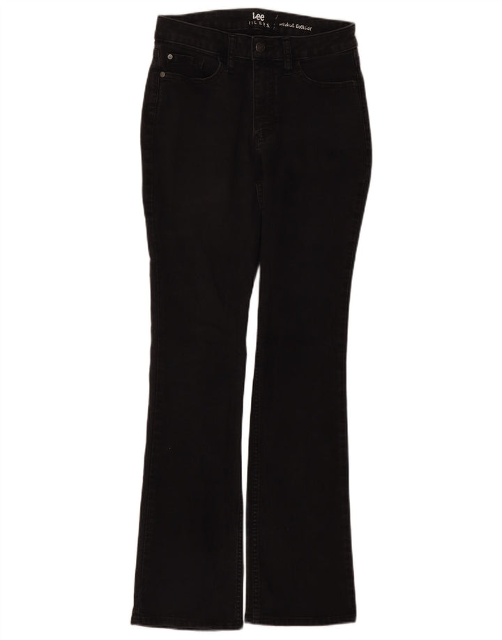 Lee Jeans Riders de tiro medio para mujer, talla 10, grande, W31 L31, algodón negro