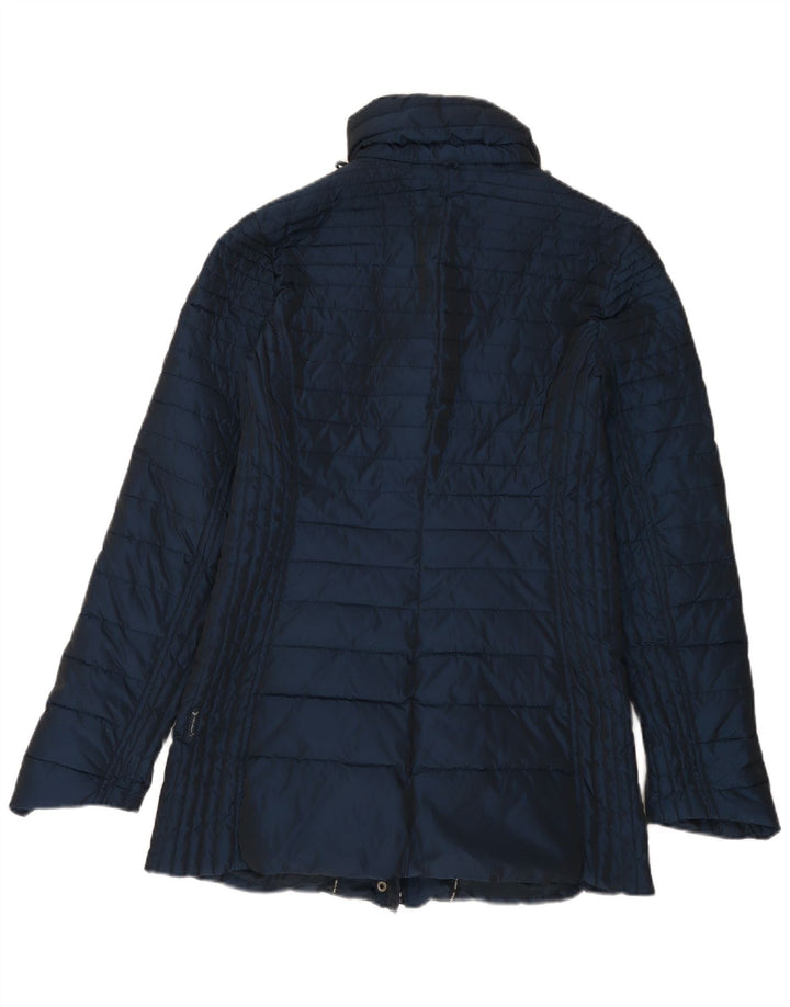 Armani Jeans Abrigo acolchado para mujer EU 42 Grande Poliéster azul marino