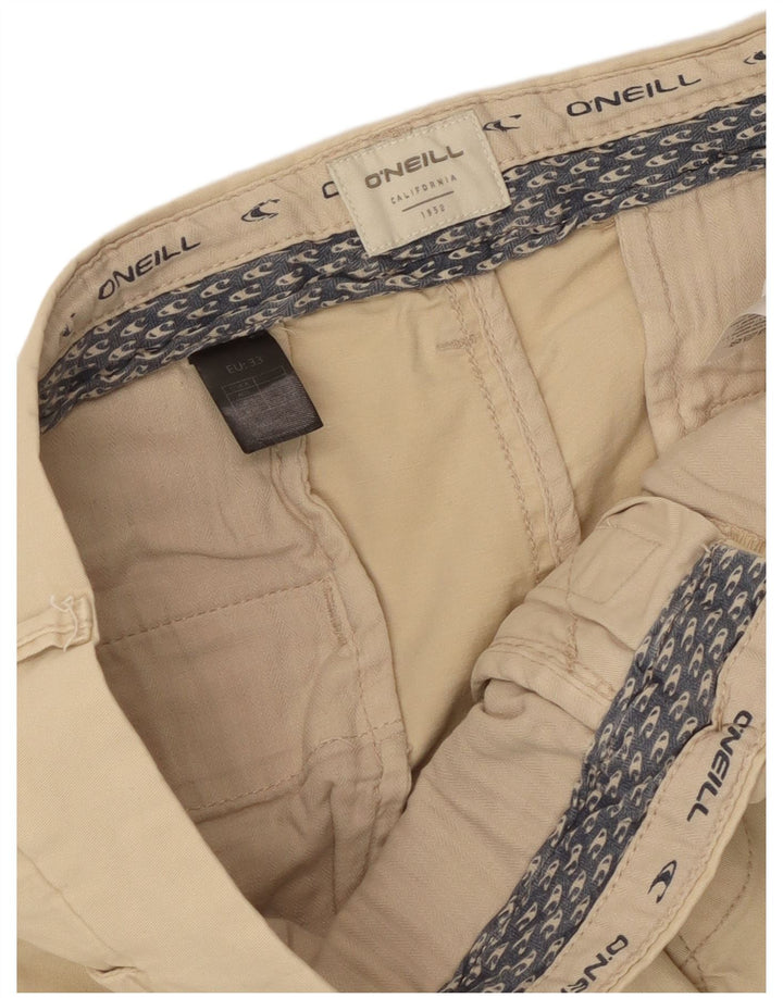 O'NEILL Pantalones cortos chinos para hombre W33 Algodón beige medio