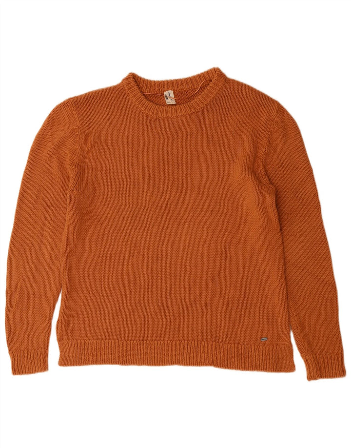 O'Neill Jersey de cuello redondo para mujer UK 44 Algodón naranja mediano