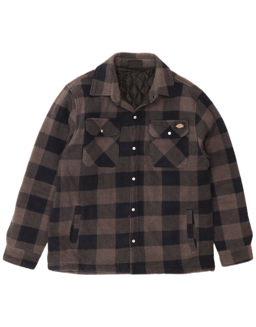 Dickies Camisa de franela de leñador para hombre Poliéster a cuadros azul marino grande